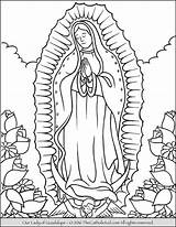 Guadalupe Coloring Lady Pages Virgen Drawing Diego Color Catholic Para Rivera Vocations La Sketch Mary Dibujos Kids Thecatholickid Printable Colorear sketch template