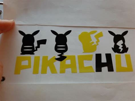 vinyl decal pokemon pikachu ebay