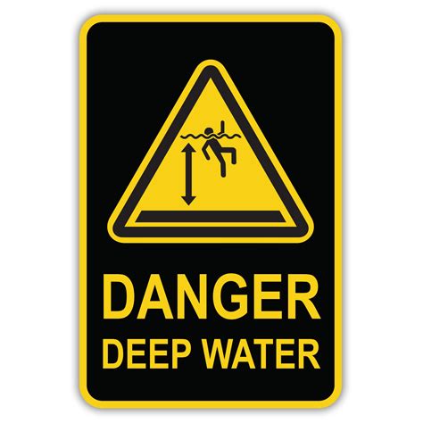 Danger Deep Water American Sign Company