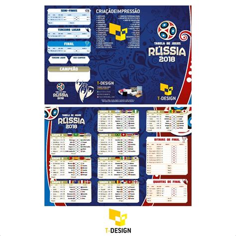 copa do mundo rússia 2018 tabela de jogos editável