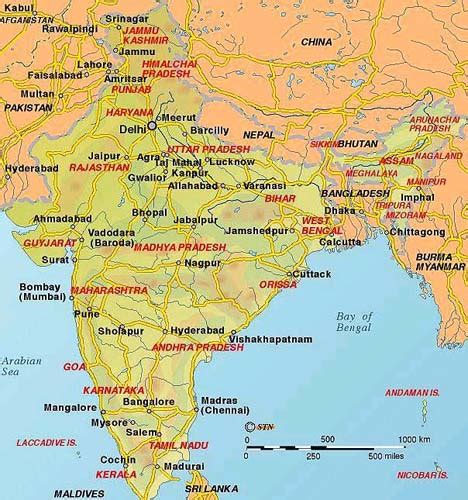 maps  india