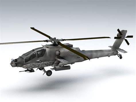 Ah 64 Apache 3d Model 3ds Max Files Free Download Modeling 46171 On