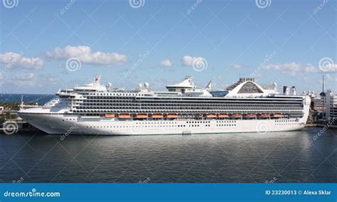 cruise ship parked  fort lauderdale editorial stock photo image  coast coastal