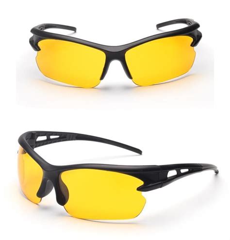 protective yellow lens night vision polarized sunglasses cycling