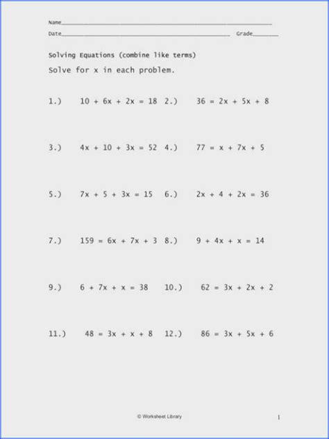 multi step equation word problems worksheet briefencounters
