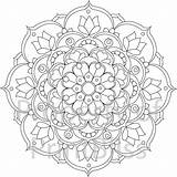 Mandala Mandalas sketch template