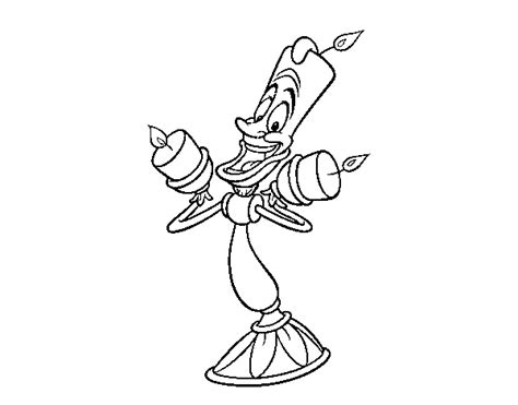 gambar beauty beast lumiere coloring page coloringcrew pages  rebanas
