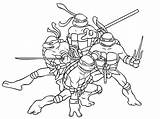 Coloring Ninja Print Turtles Pages Teenage Mutant sketch template