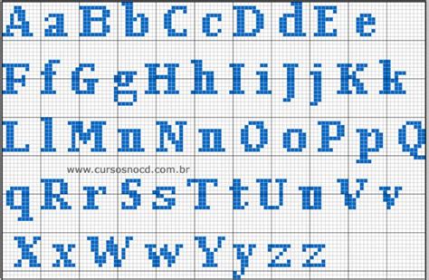 letra alfabeto em ponto cruz toalhinha de boca pin de miriam em enzo nomes em ponto