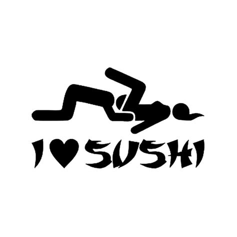 New I Love Sushi Car Stickers Creative Car Styling Fashion Cute Sexy