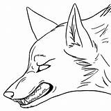 Wolf Angry Lineart Deviantart sketch template