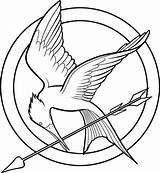 Hunger Games Coloring Drawing Logo Pages Mockingjay Symbol Drawings Printable Draw Symbols Kids Step Simbolo Easy Jogos Vorazes Templates Print sketch template