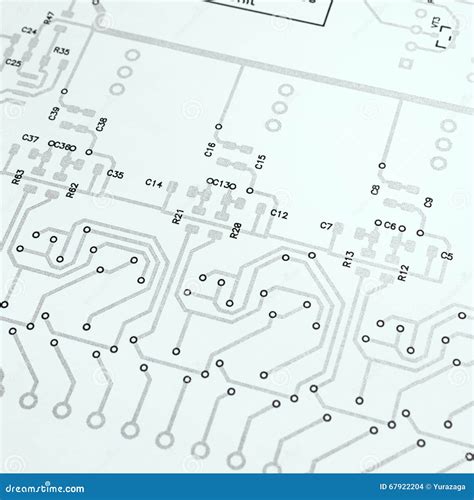 electronic circuit board schematic stock photo image  design