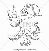 Lightbox Cunning Octopus sketch template