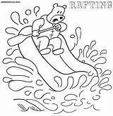 Raft Coloring Rafting Pages Colorings Print Coloringway sketch template