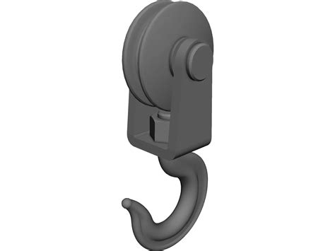 hook and pulley 3d model 3d cad browser