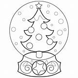 Snowglobe Globe Globo Neve Globes Christmas Bestcoloringpagesforkids Colorironline Origamiami sketch template