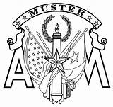 Aggie Muster sketch template