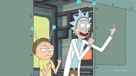 Middle Finger Rick And Morty Fast Food Animated