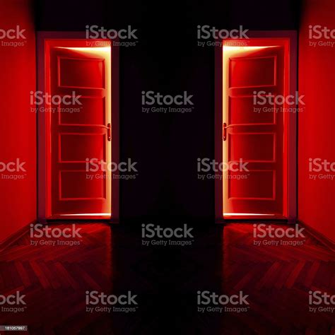red light doors stock photo  image  door  objects red istock