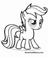 Coloring Pony Little Scootaloo Play Online Gamesmylittlepony sketch template