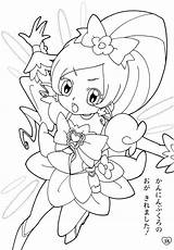 Coloring Pages Precure Girls Heartcatch sketch template
