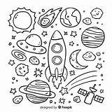 Planet Space Drawings Doodles Doodle Easy Drawn Hand Mini Cute Choose Board Drawing Bonitos sketch template