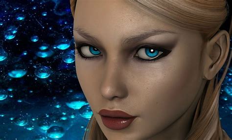 Fantasy Girl Art Look Blue Eyes Girl Hd Wallpaper Peakpx