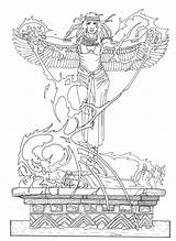 Mitología Osiris sketch template
