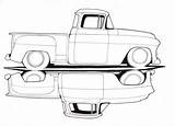 Truck Chevy Drawings Trucks Drawing Old Coloring C10 1957 Classic Sketch Pages Draw Deviantart Cars Dibujos Chevrolet Vintage Hot Dibujo sketch template