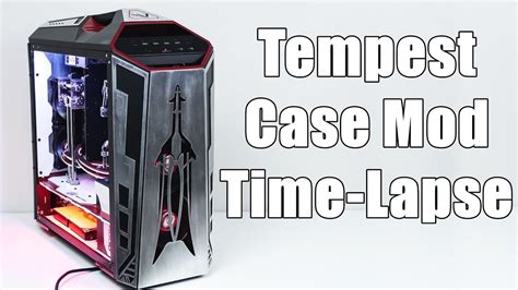 cooler master mastercase maker  mass effect case mod time lapse youtube
