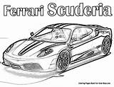 Coloring Pages Ferrari Car Colouring Cars Boys Scuderia Print Adult Adults Auto Kids Supercar Race Book Printable Rally Boyama Autos sketch template