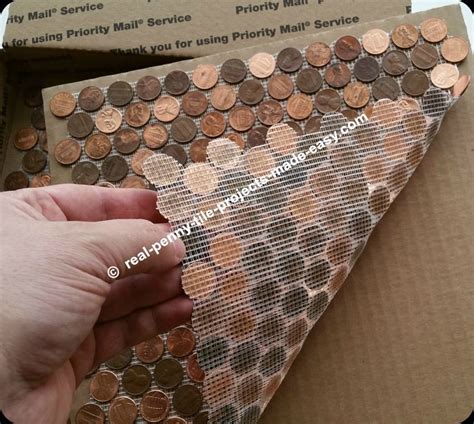 mesh backing   penny tile sheet   outline