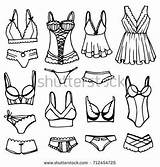 Lingerie Drawing Panties Coloring Pages Underwear sketch template