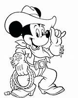 Coloring Pages Western Mickey Mouse Cowboy Cowboys Print Disney Kids Printable Adults Sheets Dallas Farm Color Logo Wear Adult Costum sketch template