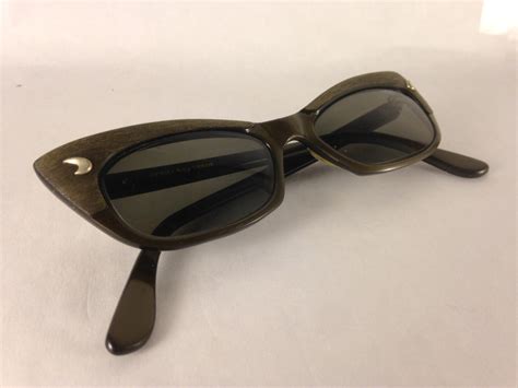 vintage swank cat eye sunglasses eyeglasses daniela frame italy mod