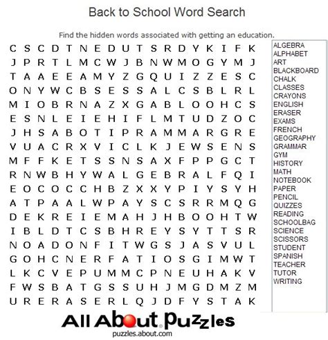 Print Out These Fun Word Search Puzzles Word Search