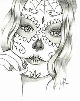 Skull Sugar Coloring Mexican Pages Skulls Girl Drawings Deviantart Adult Printable Drawing Scull Tattoo Print Candy Books Girls Popular Choose sketch template