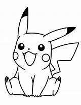 Pikachu Easy Drawing Pokemon Coloring Pages Getdrawings sketch template