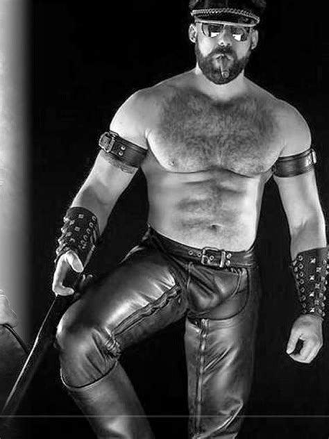Black gay leather daddy