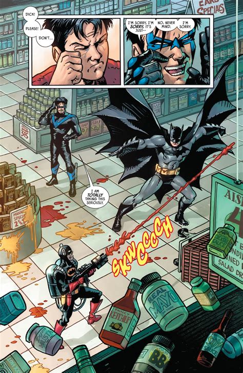batman and nightwing vs condiment king rebirth comicnewbies