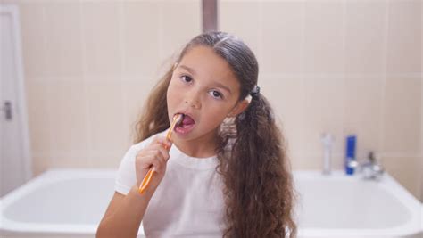Brushing Teeth Mouth Pov Stock Footage Video 4635914