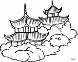 Pagodas Coloring Pages Printable Ipad Compatible Tablets Android Version Color Click Online sketch template