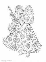 Barbie Coloring Popstar Pages Princess Printable Colouring Girls Ausmalbilder Print Comments Book Disney sketch template
