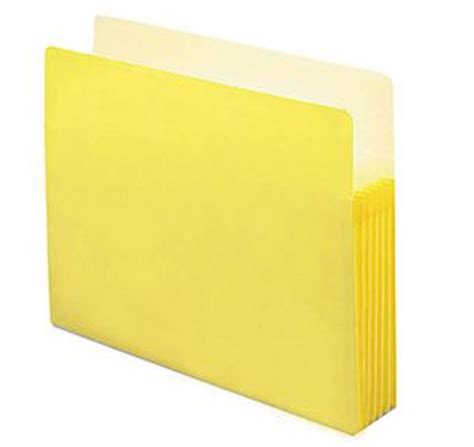 yellow expanding file folder pocket folders expands   inches singles griffin resa