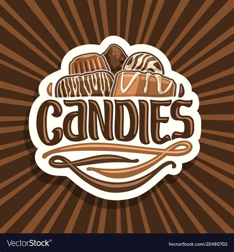 logo  chocolate candy royalty  vector image