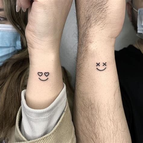 romantic small matching tattoos  couples small tattoos ideas