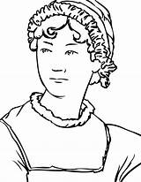 Jane Austen Coloring Pages Getcolorings Printable sketch template