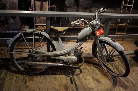 moped nsu quickli  wheeled vehicle  classic locomotion historic motorcycle pikist