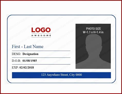 id badge template  printable template  resume examples qjeebvmy